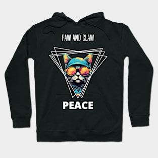 peace cat Hoodie